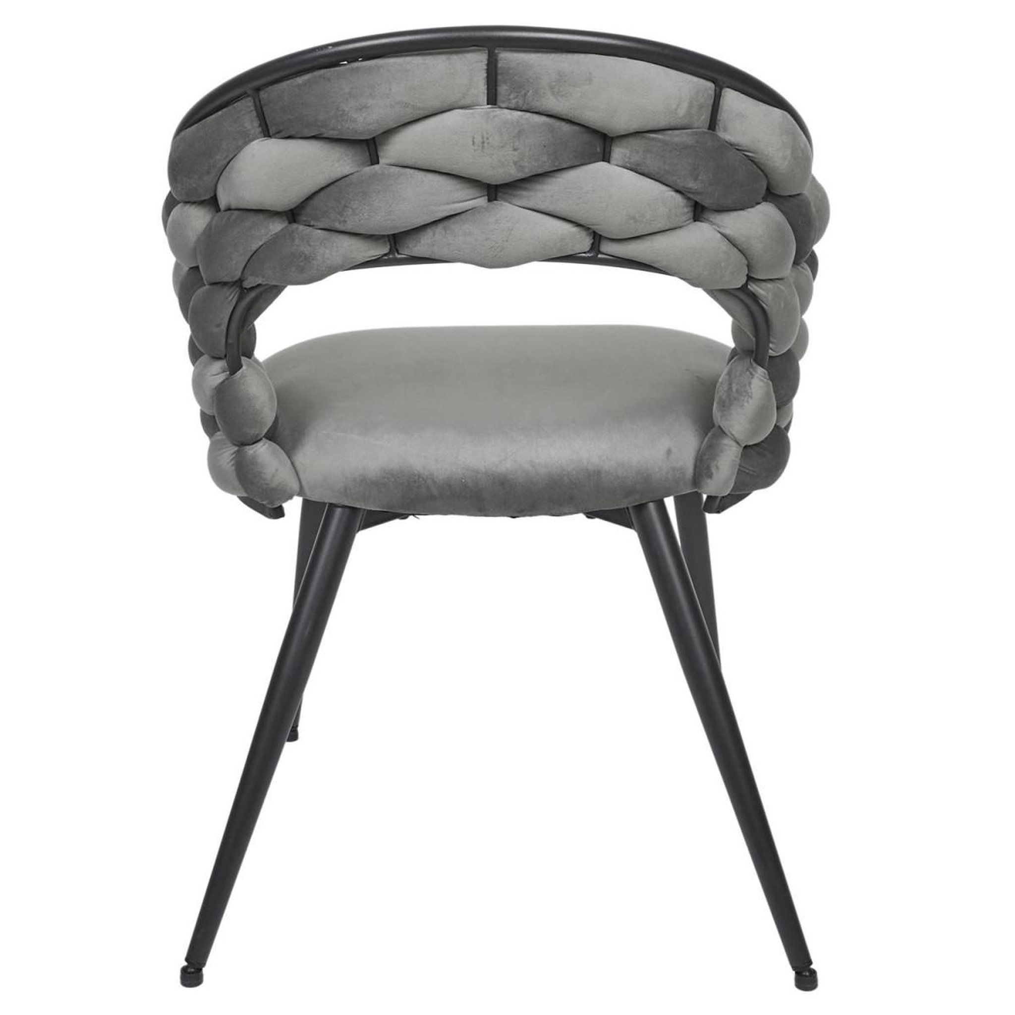 Voir la diapositive 5 : The Home Deco Factory Lot de 2 chaises design  salyer  82cm gris