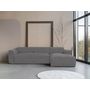 Voir la diapositive 4 : BEST MOBILIER Felix - canapé modulable d'angle droit 4 places en tissu texturé