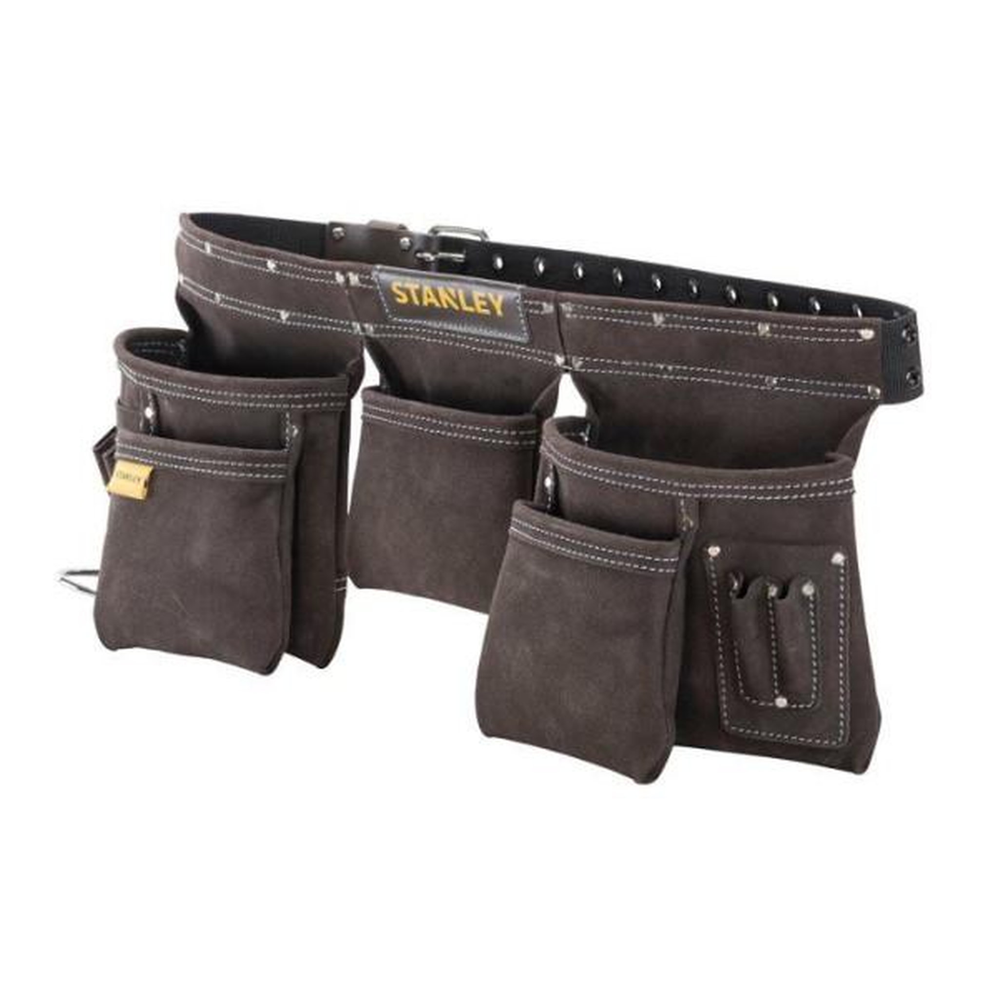 Voir la diapositive 6 : Stanley Ceinture porte-outils cuir - marron