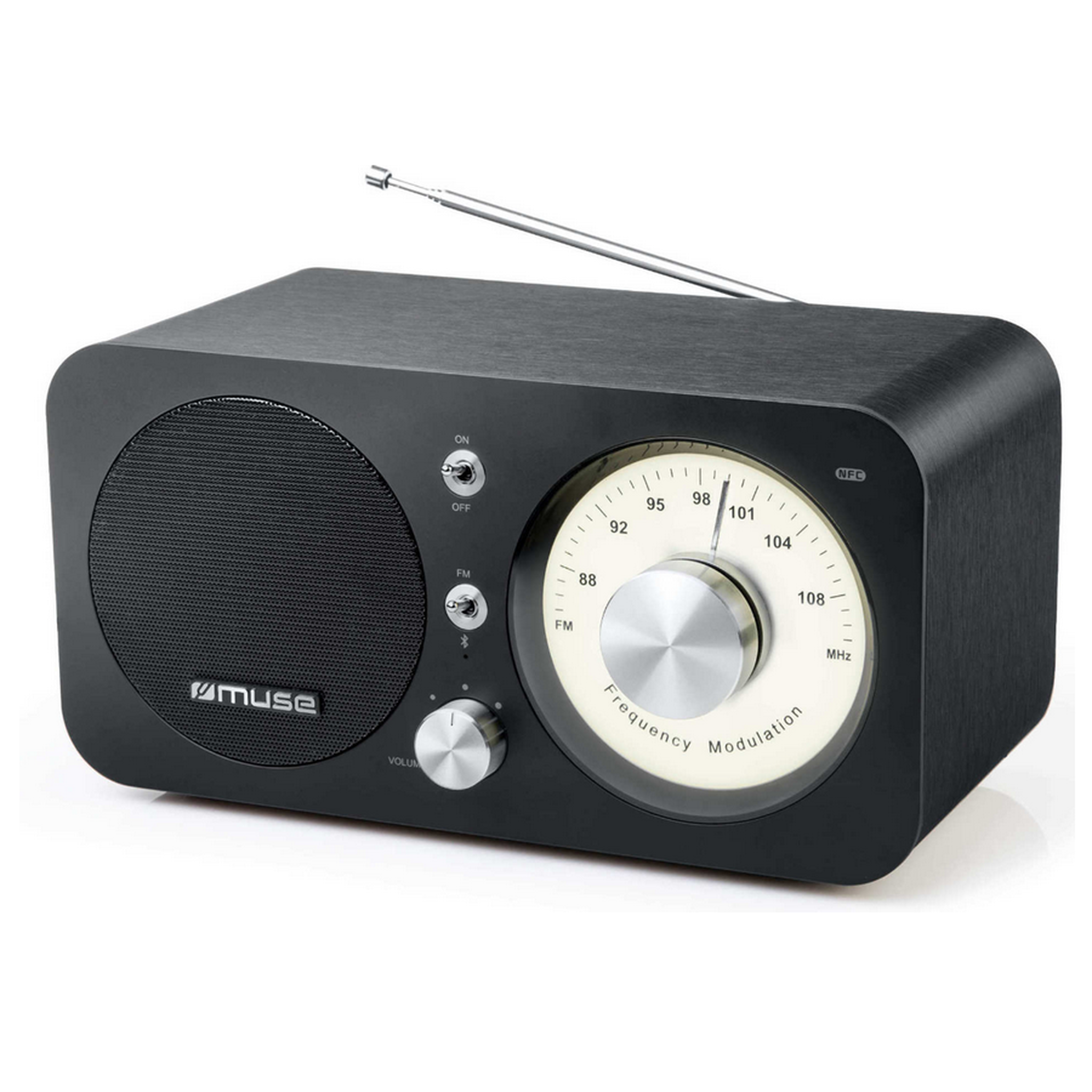 Voir la diapositive 2 : Muse Radio portable analogique noir - m 095 bt