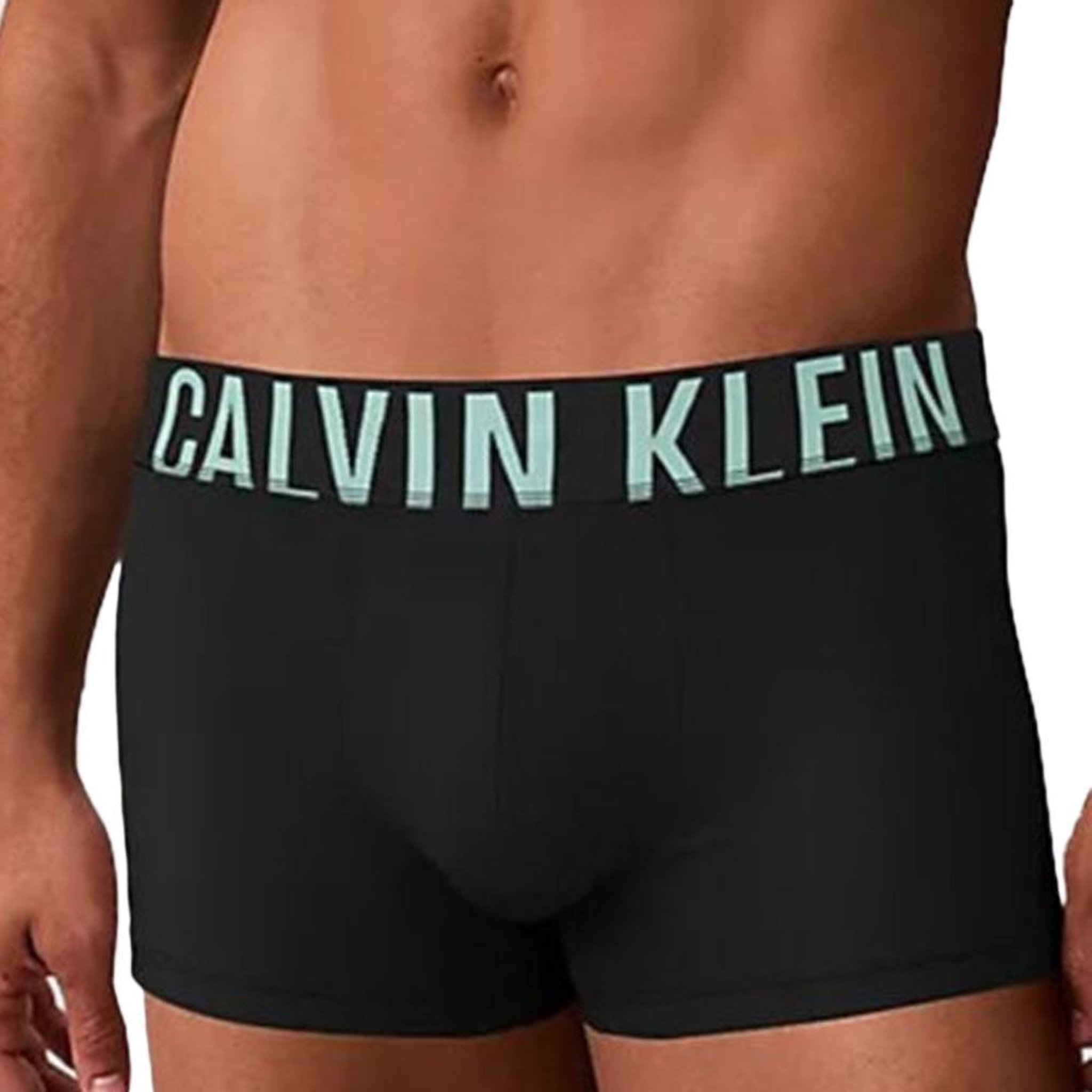 Voir la diapositive 2 : CALVIN KLEIN JEANS X3 Boxers Noir/Vert Homme Calvin Klein Jeans Boxer Brief
