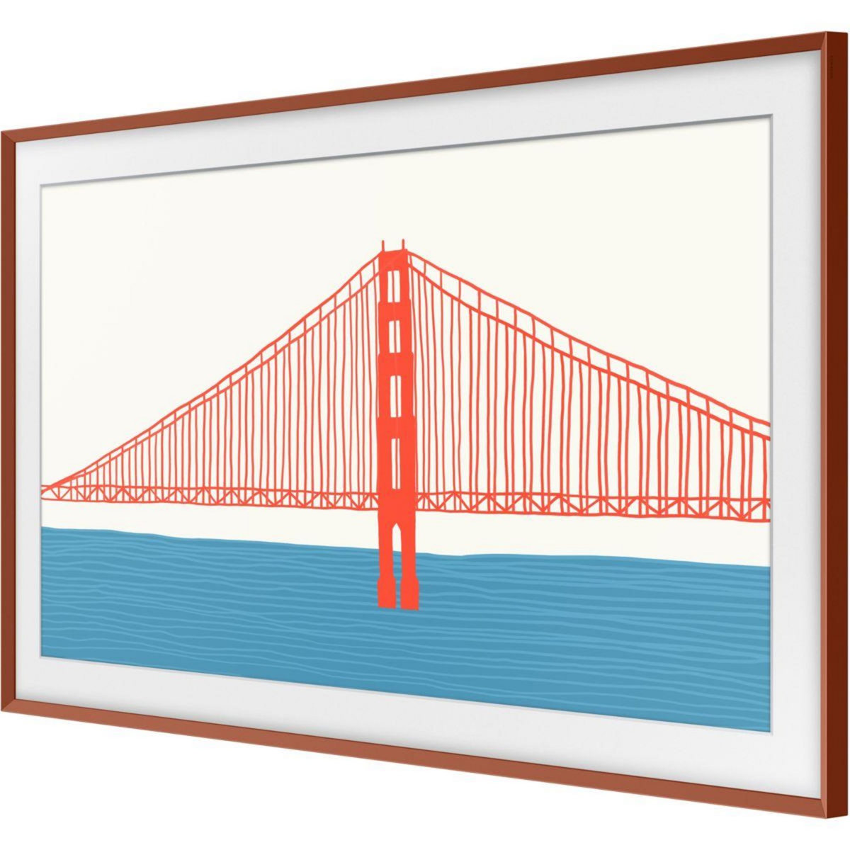 Samsung Cadre The Frame 55'' Rouge Brique