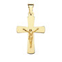 Voir la diapositive 1 : L'ATELIER D'AZUR Pendentif  - Médaille Christ sur la Croix Or 18 Carats 750 Jaune - Chaines Offertes
