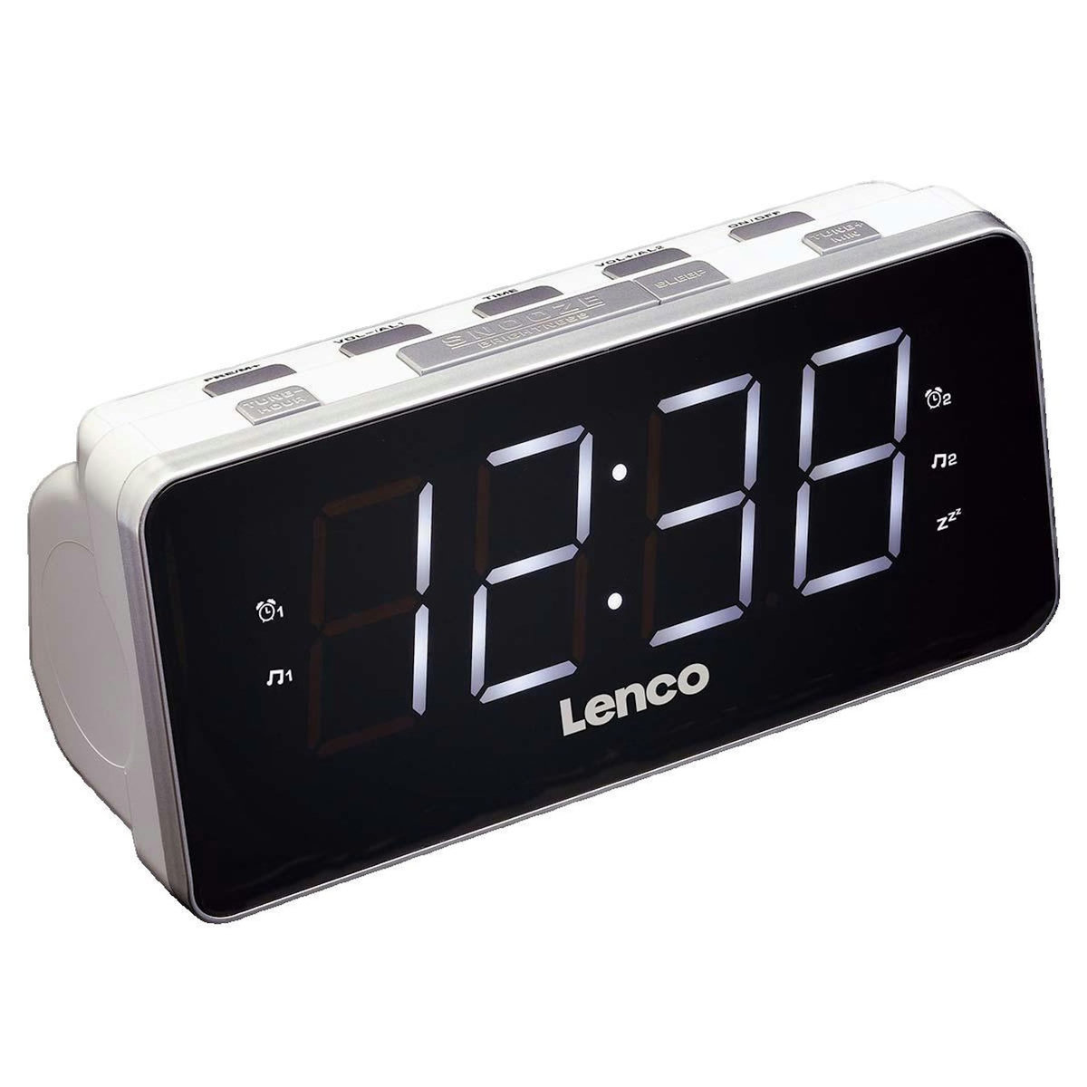 Lenco Radio-réveil Lenco CR-18 blanc