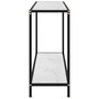Voir la diapositive 3 : VIDAXL Table console Blanc 120x35x75 cm Verre trempe