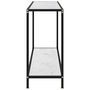 Voir la diapositive 3 : VIDAXL Table console Blanc 120x35x75 cm Verre trempe