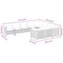 Voir la diapositive 6 : VIDAXL Salon de jardin avec coussins 10 pcs gris resine tressee