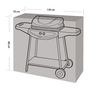 Voir la diapositive 3 : WERKAPRO Housse barbecue et plancha  130x70x80cm  WERKA PRO