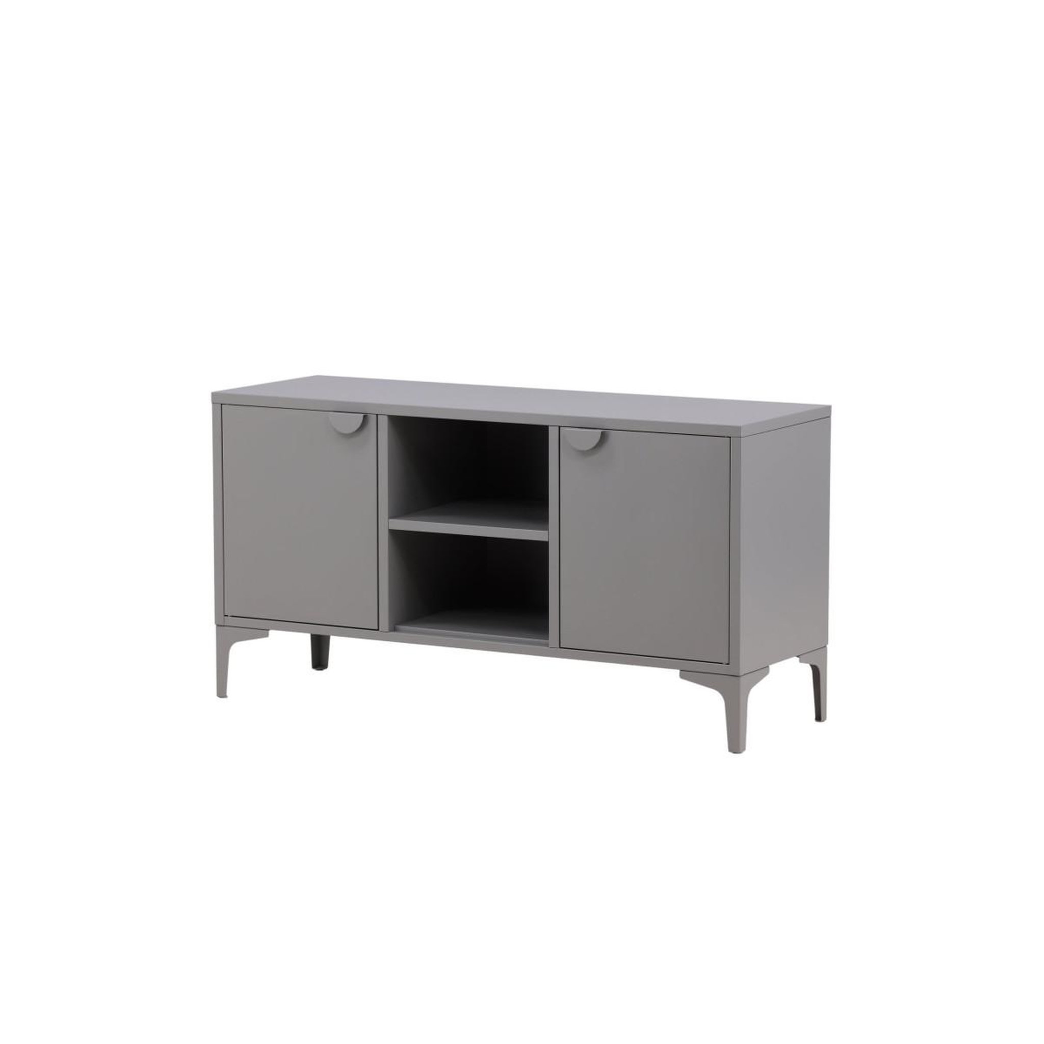 Voir la diapositive 3 : Paris Prix Meuble tv 2 portes  piring  120cm gris clair
