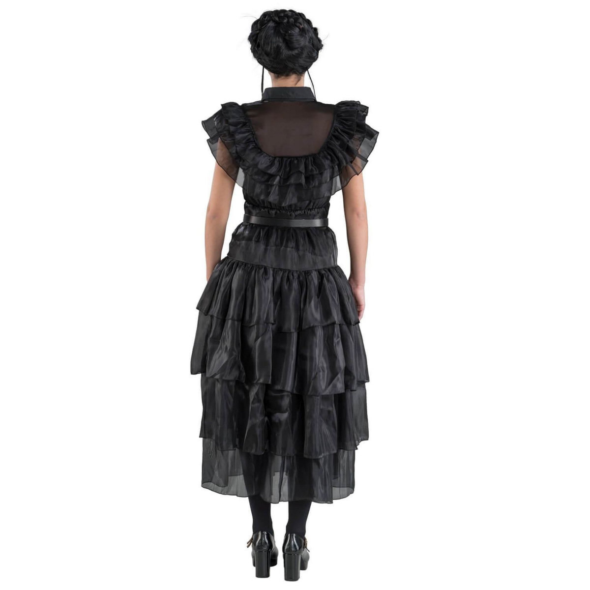 CHAKS Robe de bal noire - Mercredi - Fille - 11/12 ans (145 à 152 cm)
