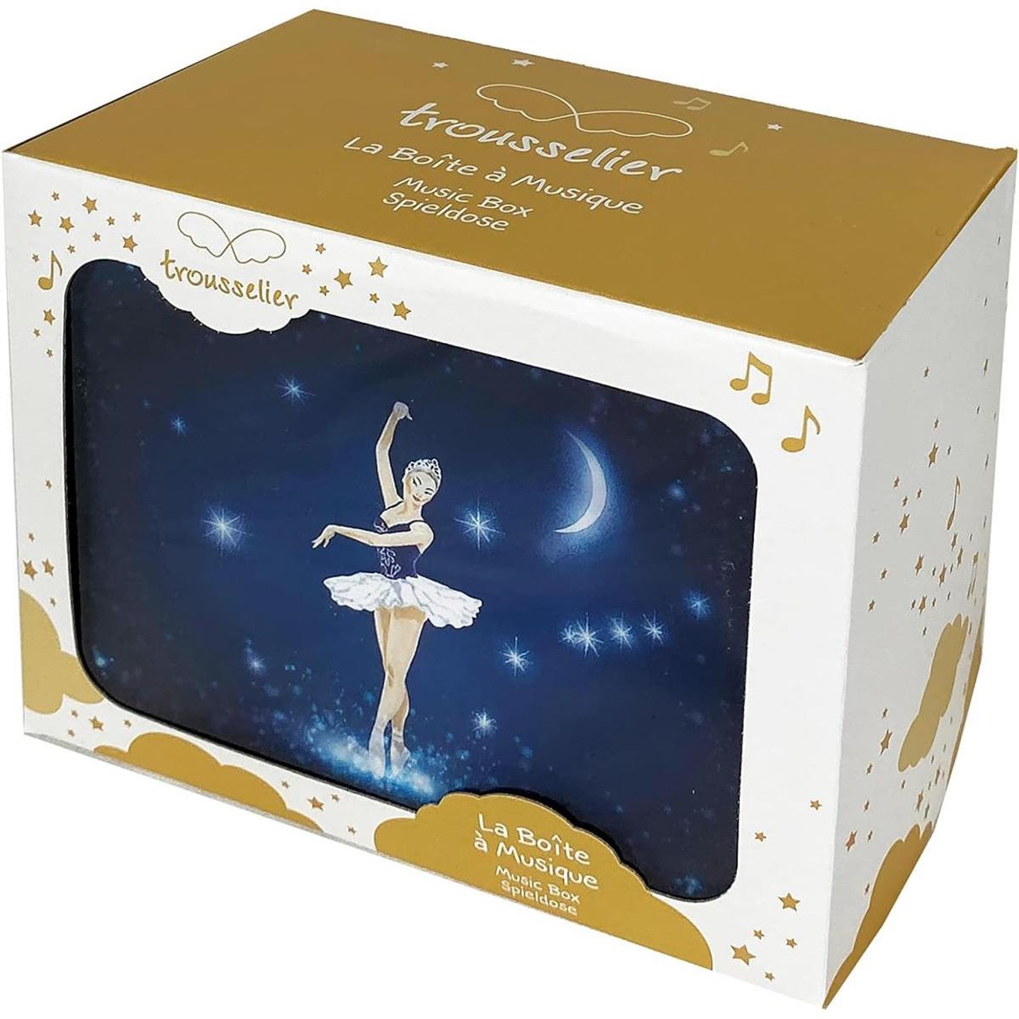 Voir la diapositive 3 : Trousselier Coffret musical phosphorescent danseuse étoile