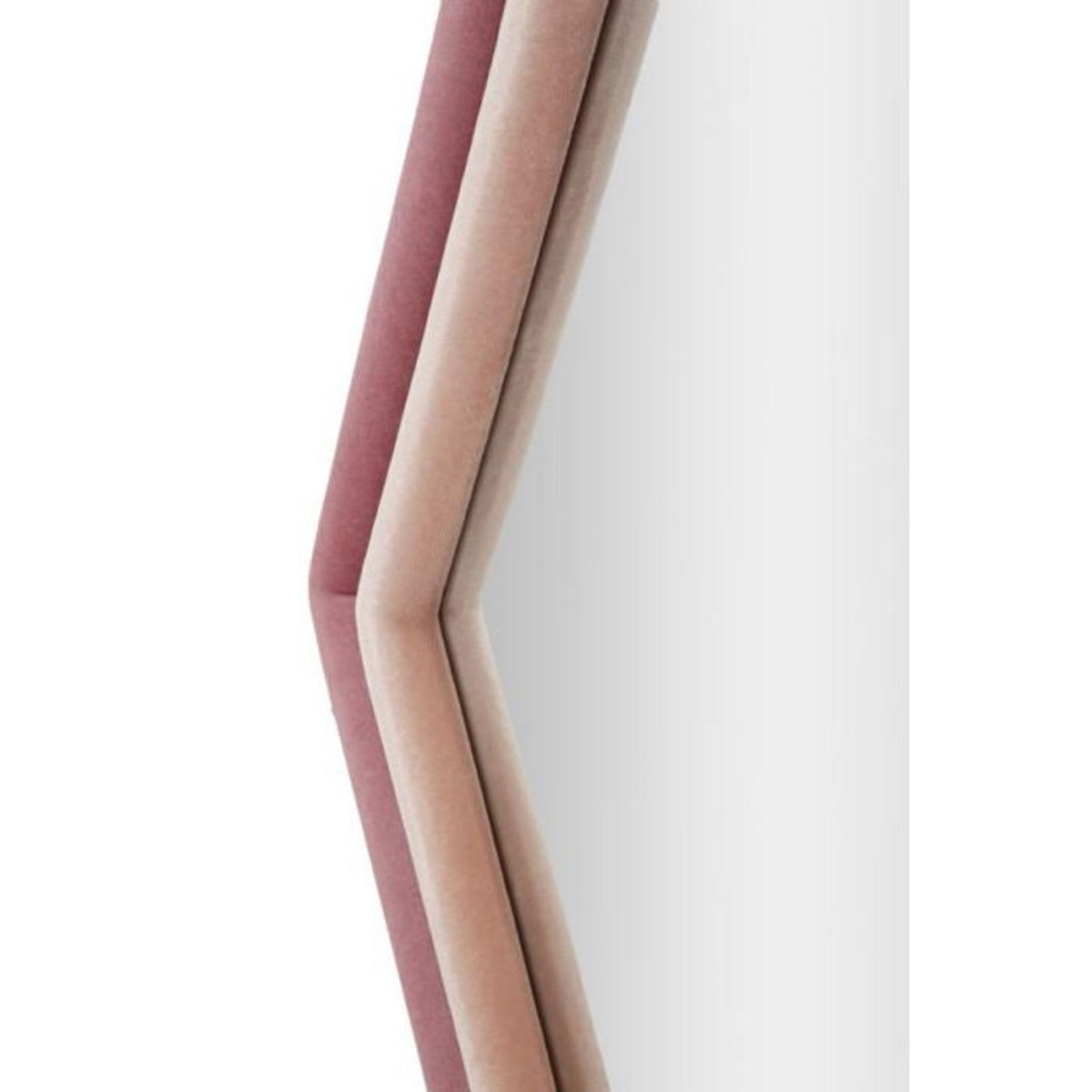 Paris Prix Miroir Mural en Velours  Tony  80cm Rose