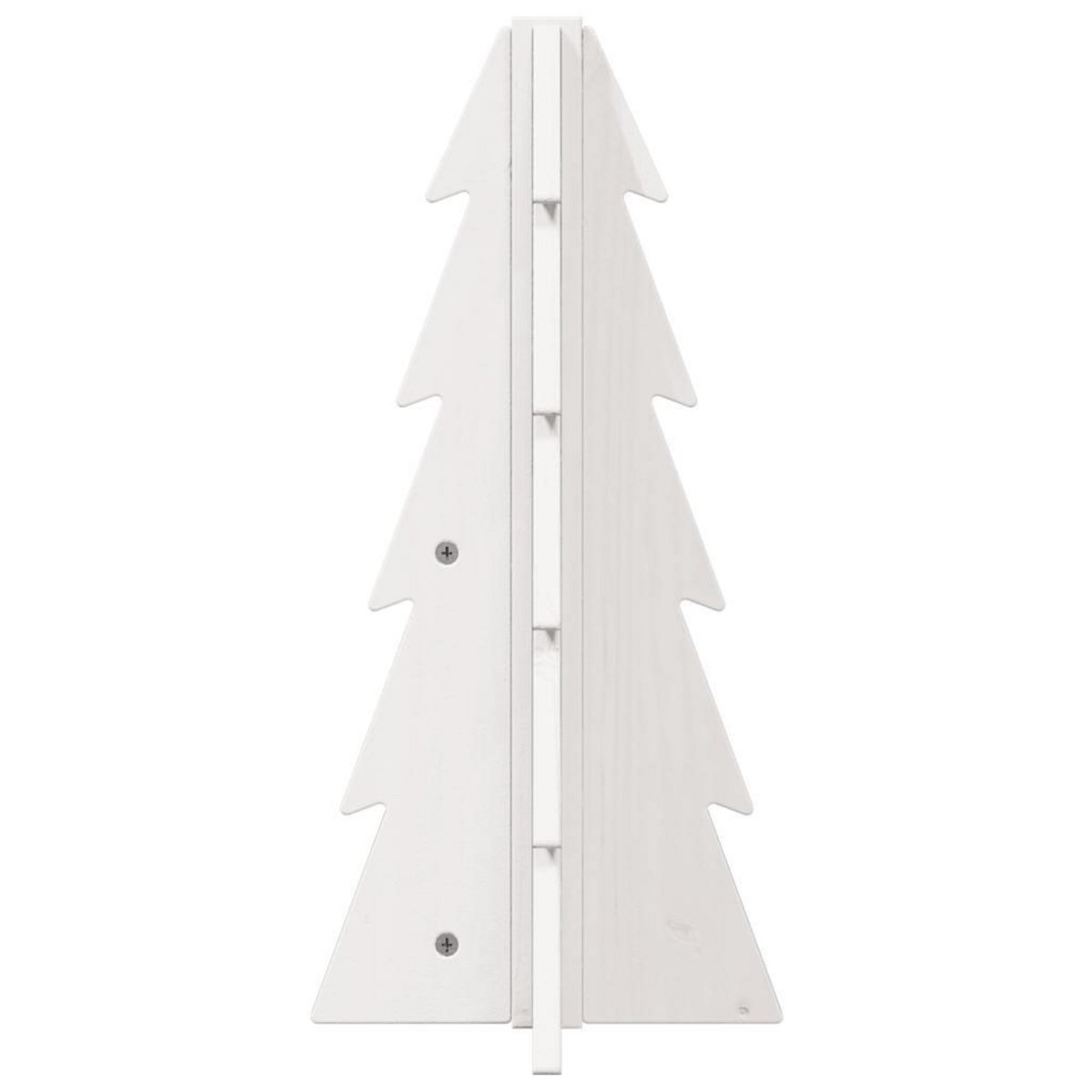 VIDAXL Arbre de Noël en bois pour decoration blanc 49 cm pin massif