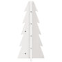 Voir la diapositive 4 : VIDAXL Arbre de Noël en bois pour decoration blanc 49 cm pin massif