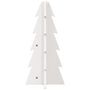 Voir la diapositive 4 : VIDAXL Arbre de Noël en bois pour decoration blanc 49 cm pin massif