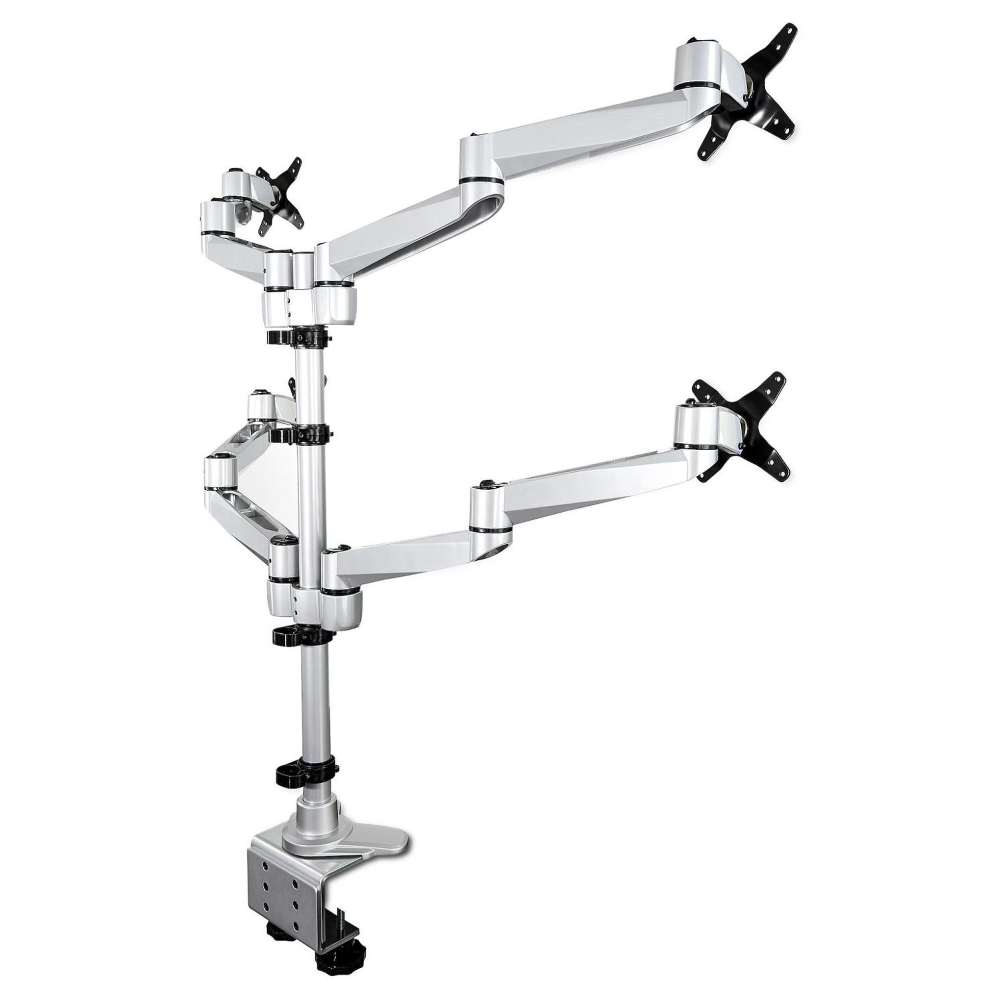 Voir la diapositive 3 : Startech Startech.com armquadps support d'écran plat pour bureau 68,6 cm (27 ) argent
