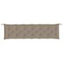 Voir la diapositive 5 : VIDAXL Coussins de banc jardin lot de 2 taupe 200x50x7 cm tissu Oxford