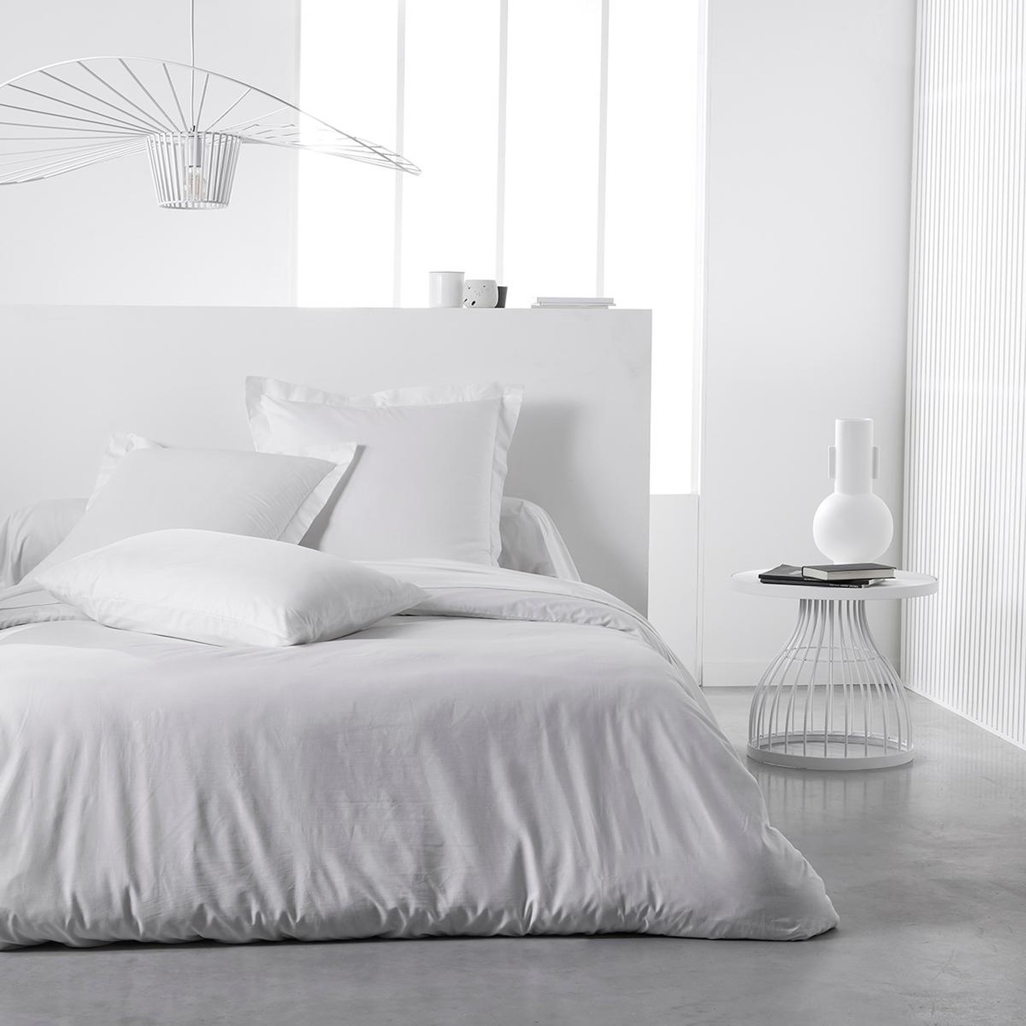 Voir la diapositive 1 : TODAY Drap housse uni en Coton 57 fils ESSENTIAL 