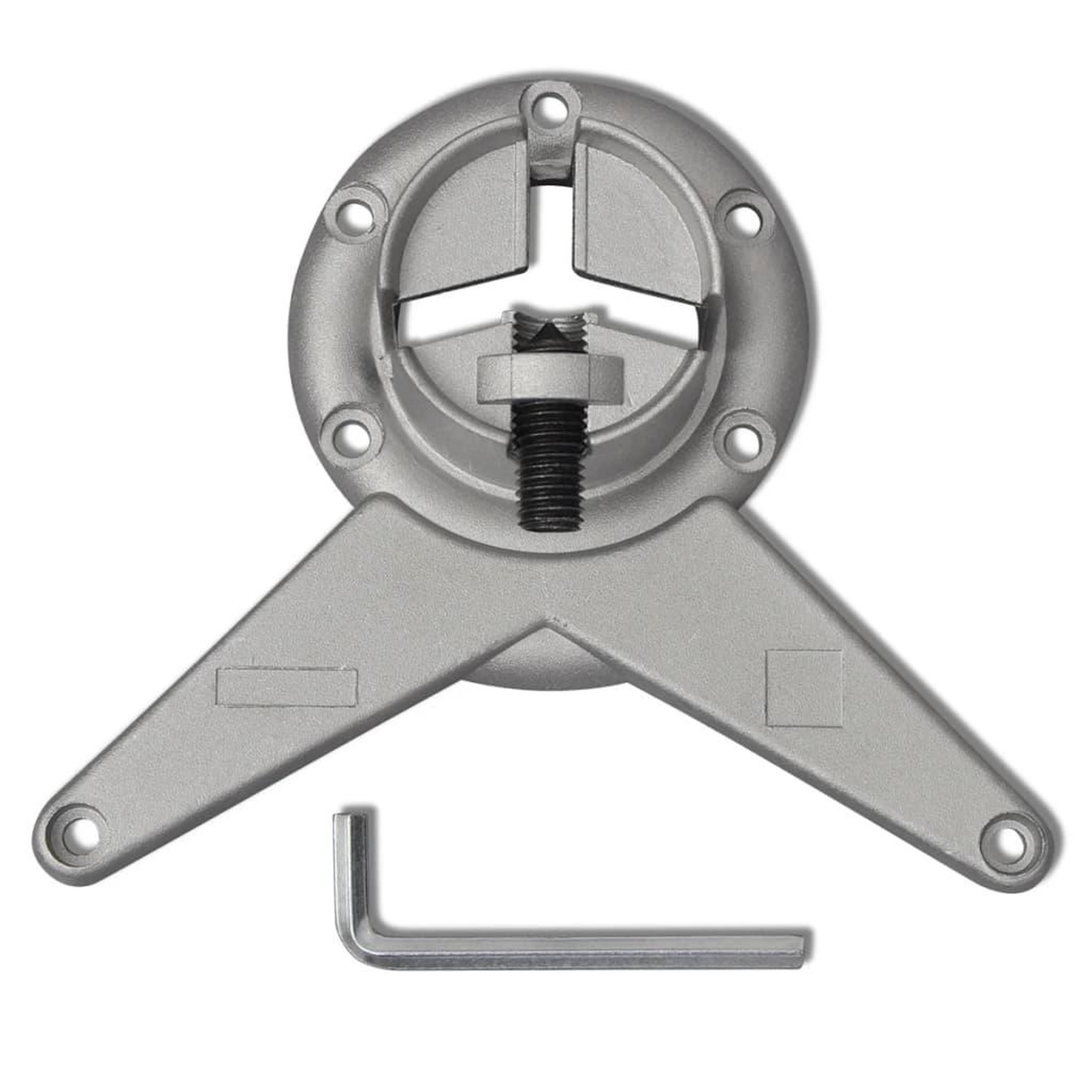 Voir la diapositive 4 : VIDAXL 4 pieds de table reglables en hauteur 870 mm Chrome