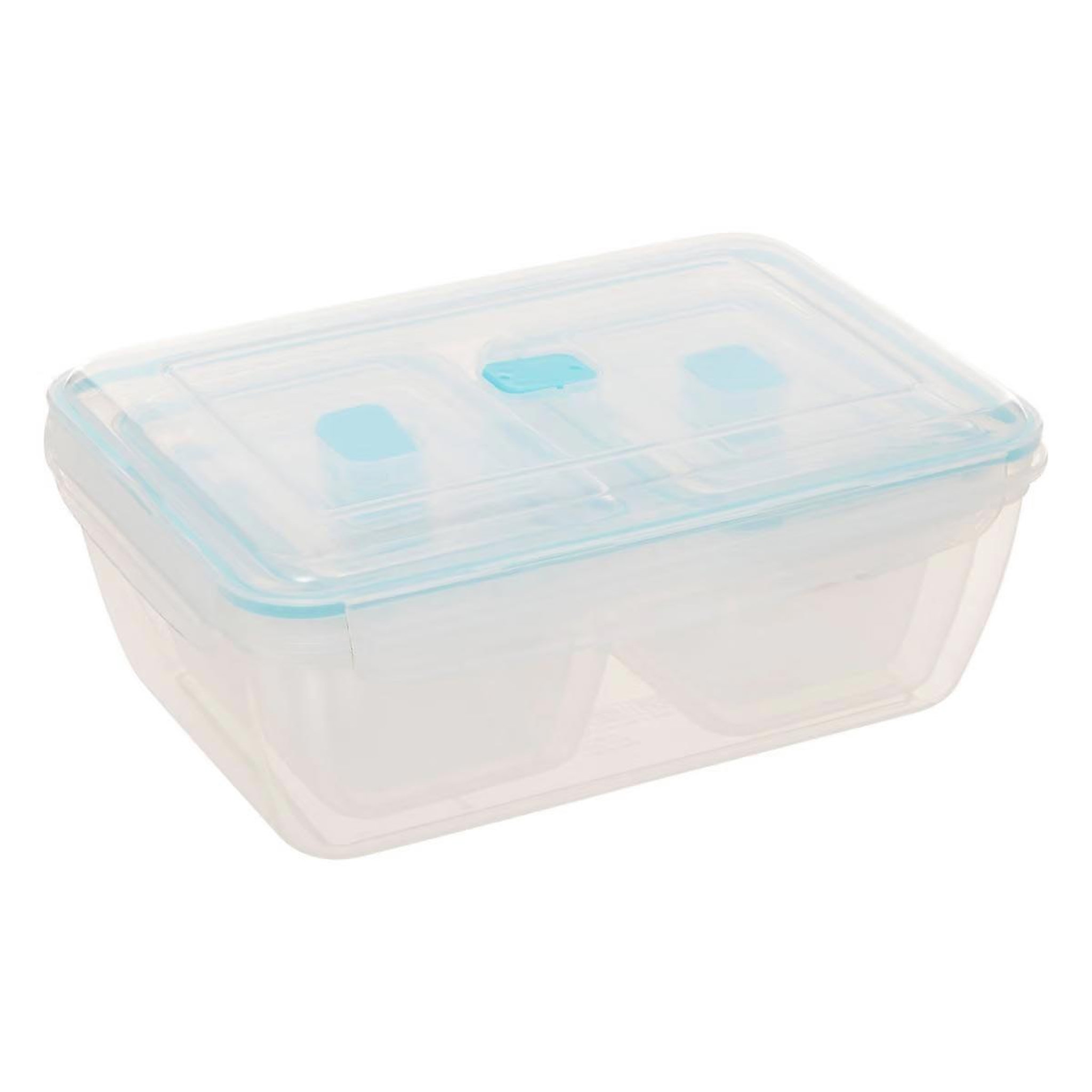 Voir la diapositive 2 : FIVE Lot de 7 Boîtes de Conservation  Blue  32cm Transparent