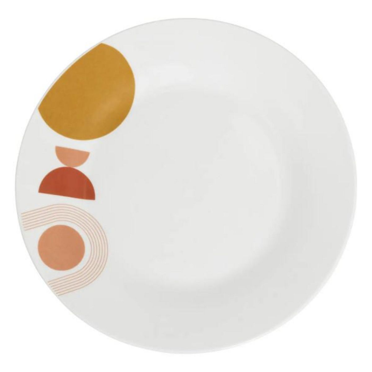 SECRET DE GOURMET Lot de 6 Assiettes à Dessert  Tara  19cm Blanc