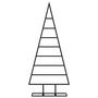 Voir la diapositive 3 : VIDAXL Arbre de Noël en metal pour decoration noir 125 cm