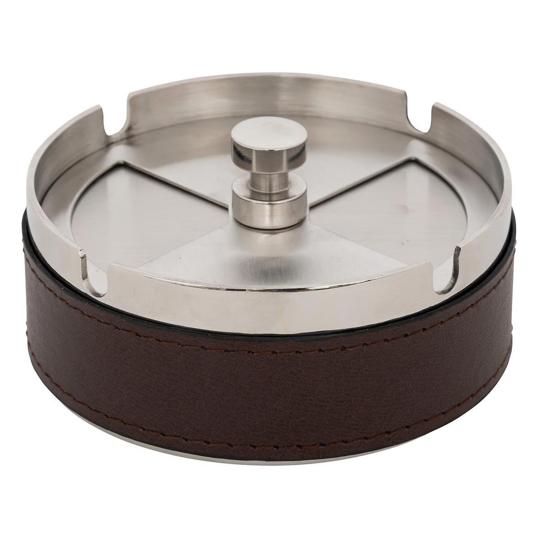 ATMOSPHERA Cendrier en métal  jule  10cm marron