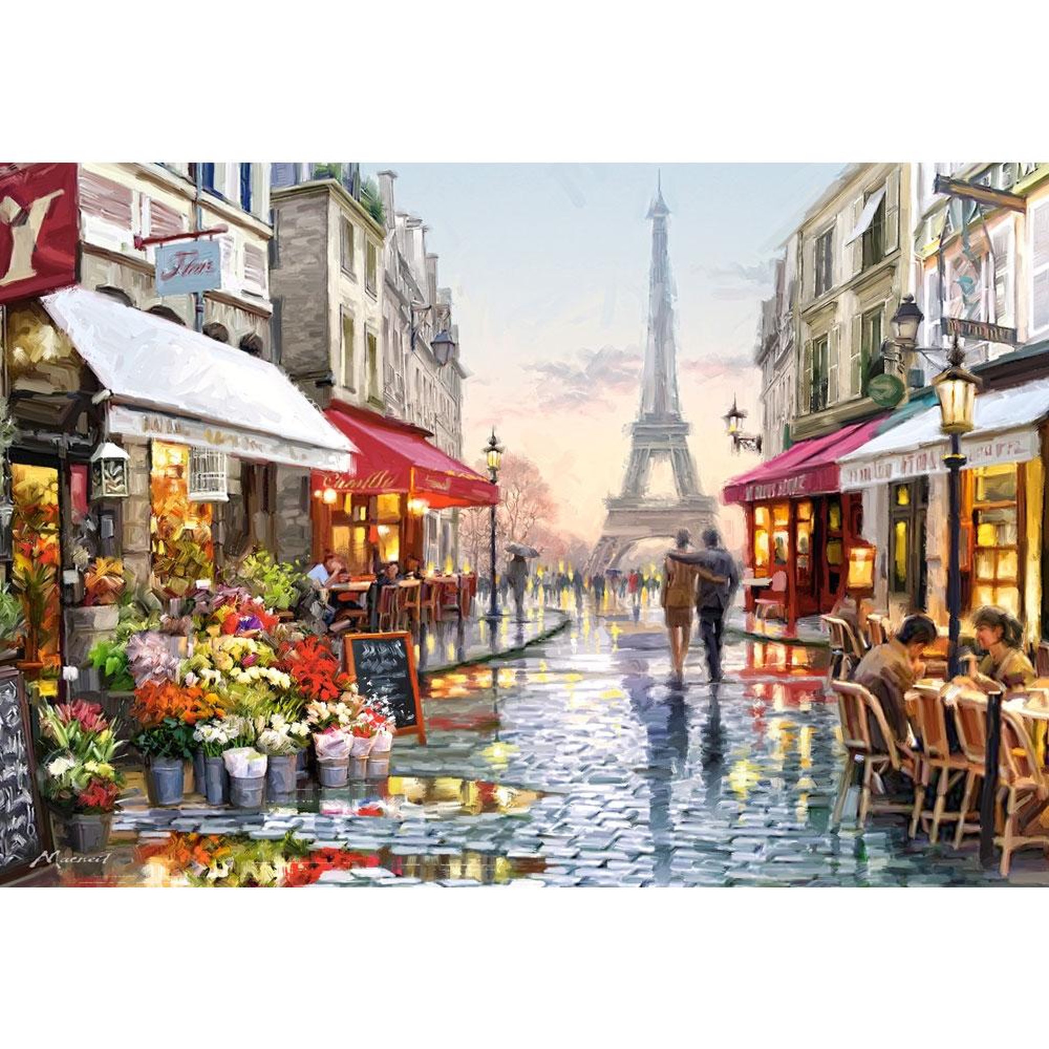 Castorland Puzzle 1500 pièces : fleuriste à paris