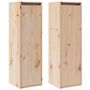 Voir la diapositive 2 : VIDAXL Armoires murales 2 pcs 30x30x100 cm Bois de pin massif