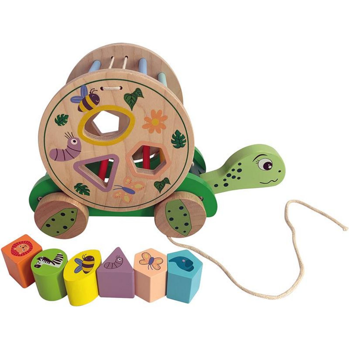 No name TORTUE 8 FORMES EN BOIS KDK2798