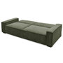 Voir la diapositive 3 : Paris Prix Canapé Convertible 3 Places Velours  Dudley  230cm Vert