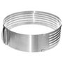 Voir la diapositive 2 : FIVE Cercle Extensible Inox  Génoise  24-30cm Argent