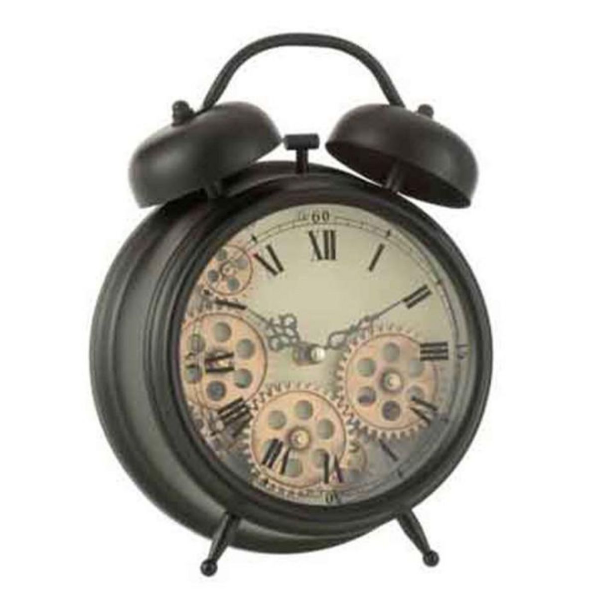 Paris Prix Réveil à Poser Vintage  Mécanisme  26cm Noir