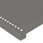 Voir la diapositive 5 : VIDAXL Tete de lit a LED Gris fonce 93x16x78/88 cm Tissu