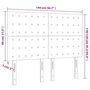 Voir la diapositive 6 : VIDAXL Tete de lit a LED Gris 144x5x118/128 cm Similicuir