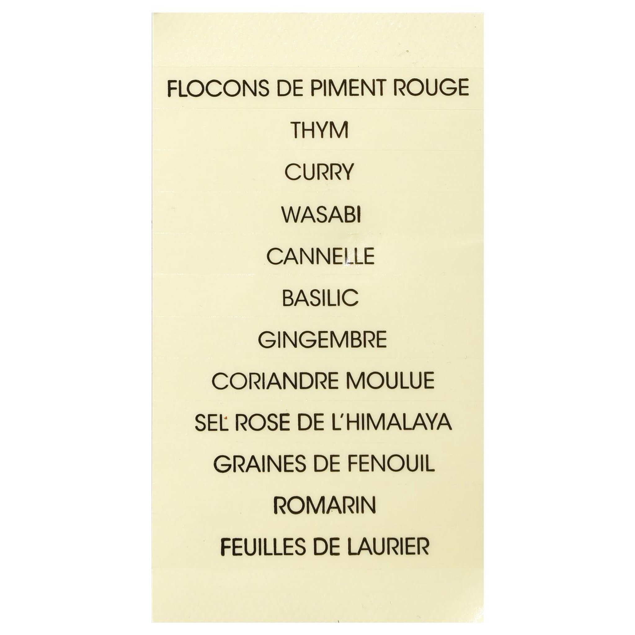 Voir la diapositive 2 : SECRET DE GOURMET Carrousel à épices - 12 pots - epices incluses