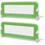 Voir la diapositive 2 : VIDAXL Barriere de lit de securite pour tout-petits 2pcs Vert 102x42cm