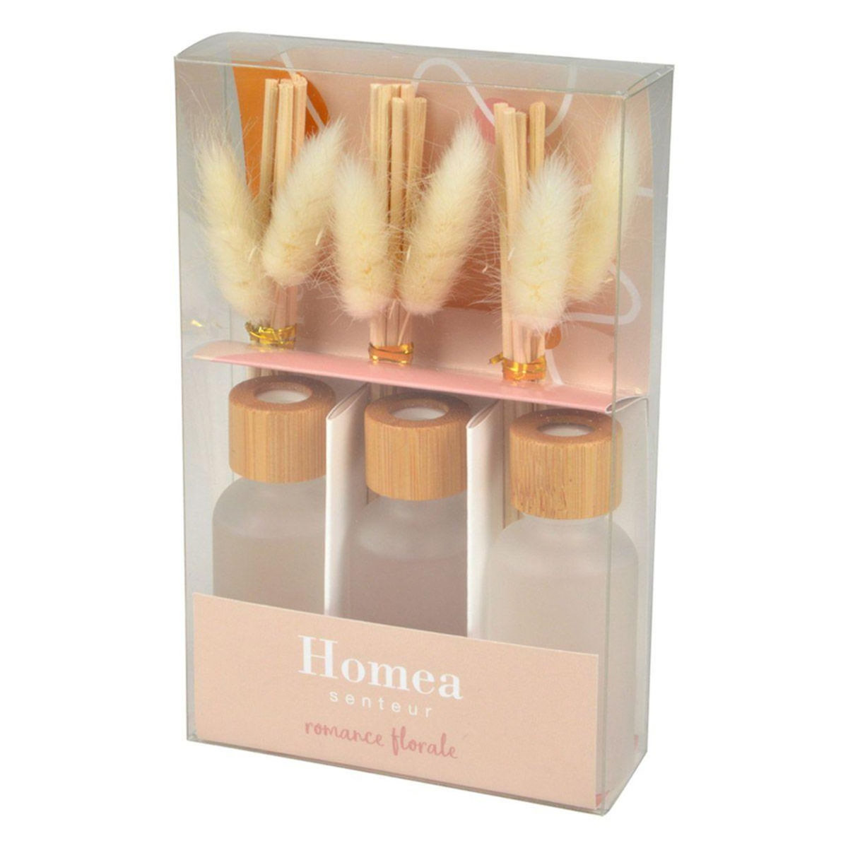 Paris Prix Lot de 3 Diffuseurs de Parfums  Harmonie  30ml Romance Florale