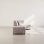 Voir la diapositive 6 : LISA DESIGN Curtis - canapé d'angle droit 4 places sans accoudoir en tissu texturé
