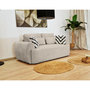 Voir la diapositive 3 : BEST MOBILIER Mahina - canapé droit 2 places - en tissu bouclette