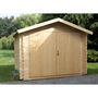 Voir la diapositive 1 : Abri jardin bois Mitole /  6.48m² / 28mm / Larges Portes