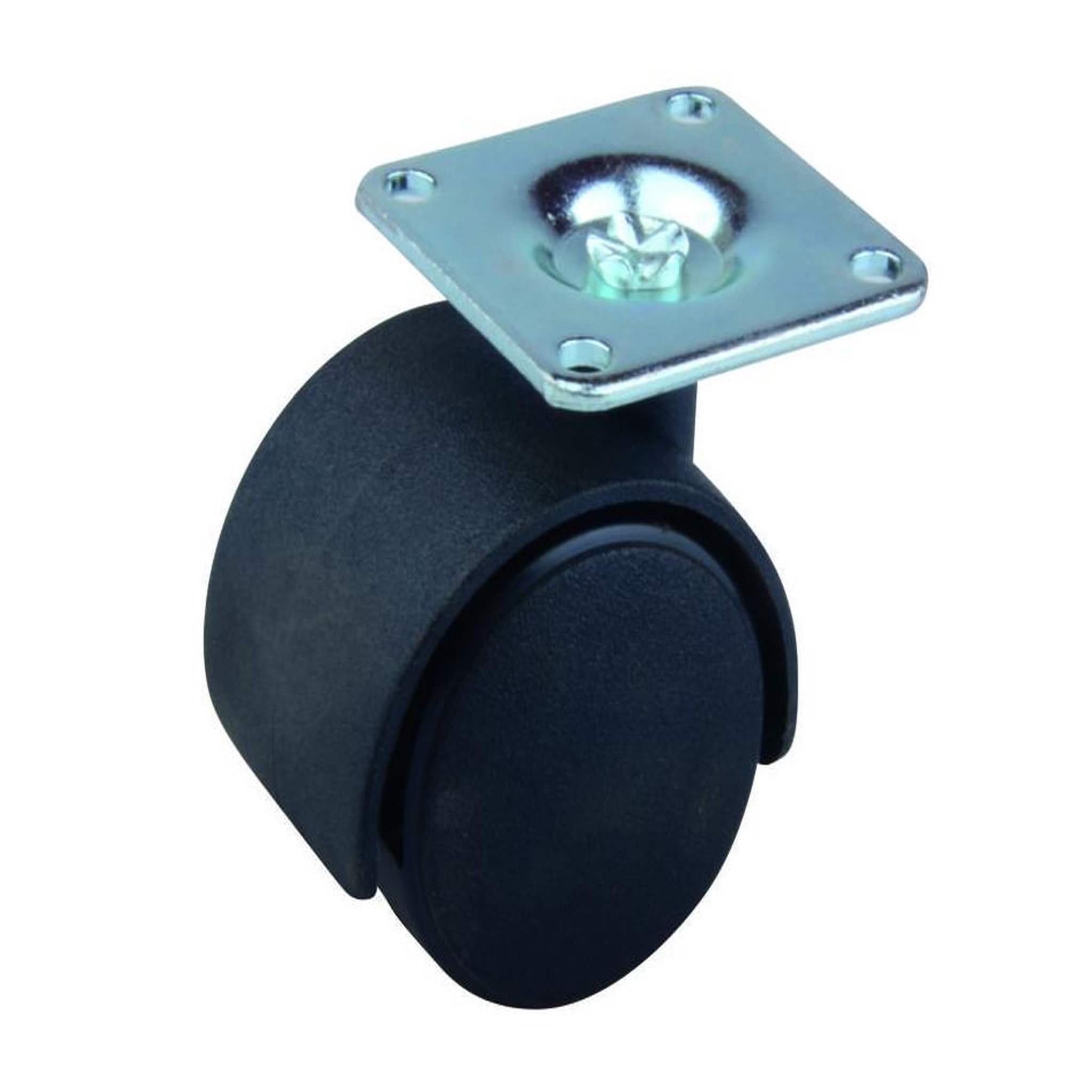 CENTRALE BRICO Roulette de meuble 40mm plaquette noire