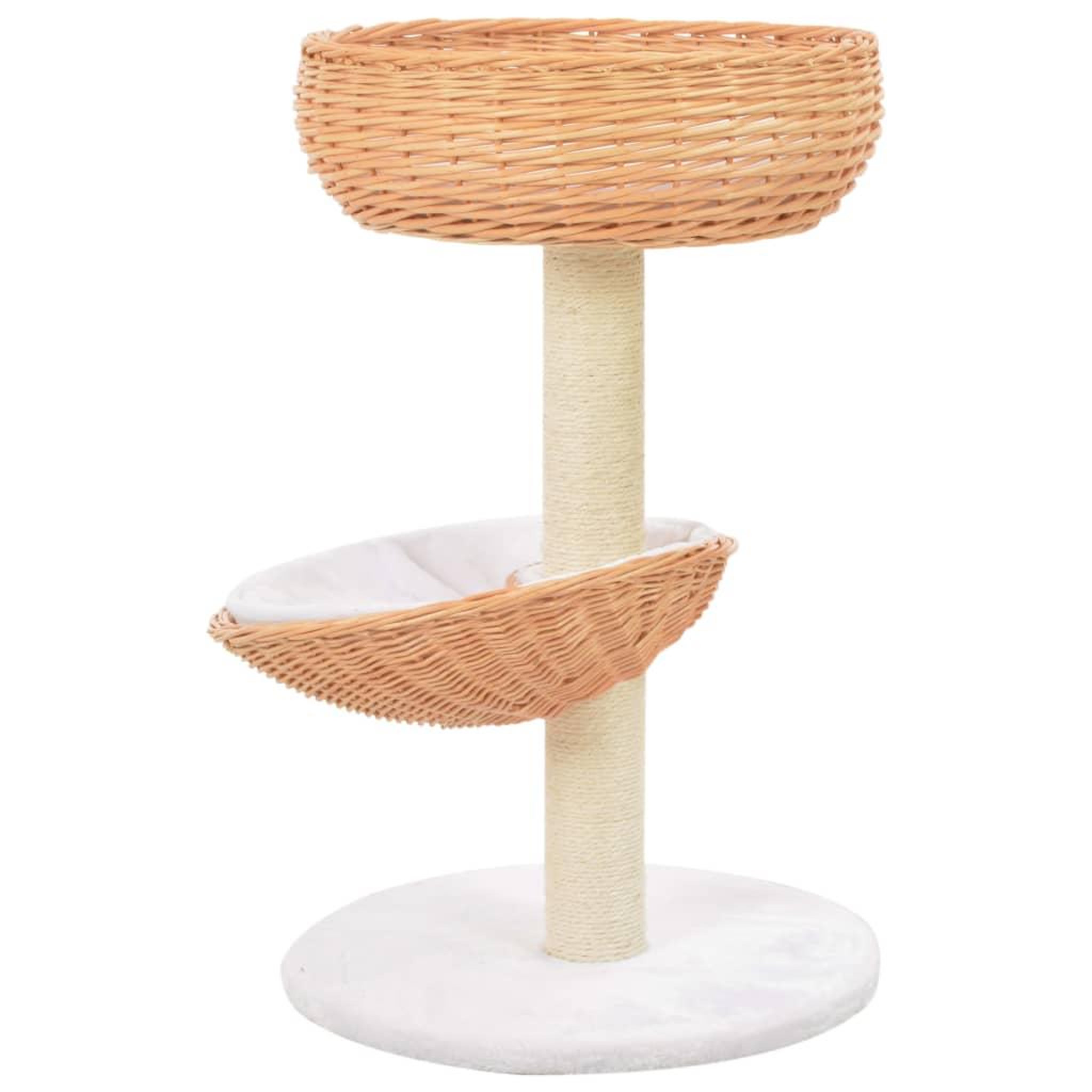Voir la diapositive 2 : VIDAXL Arbre a chat avec griffoir en sisal Naturel Bois de saule