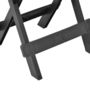 Voir la diapositive 5 : VIDAXL Table pliable de jardin anthracite 45x43x50 cm plastique