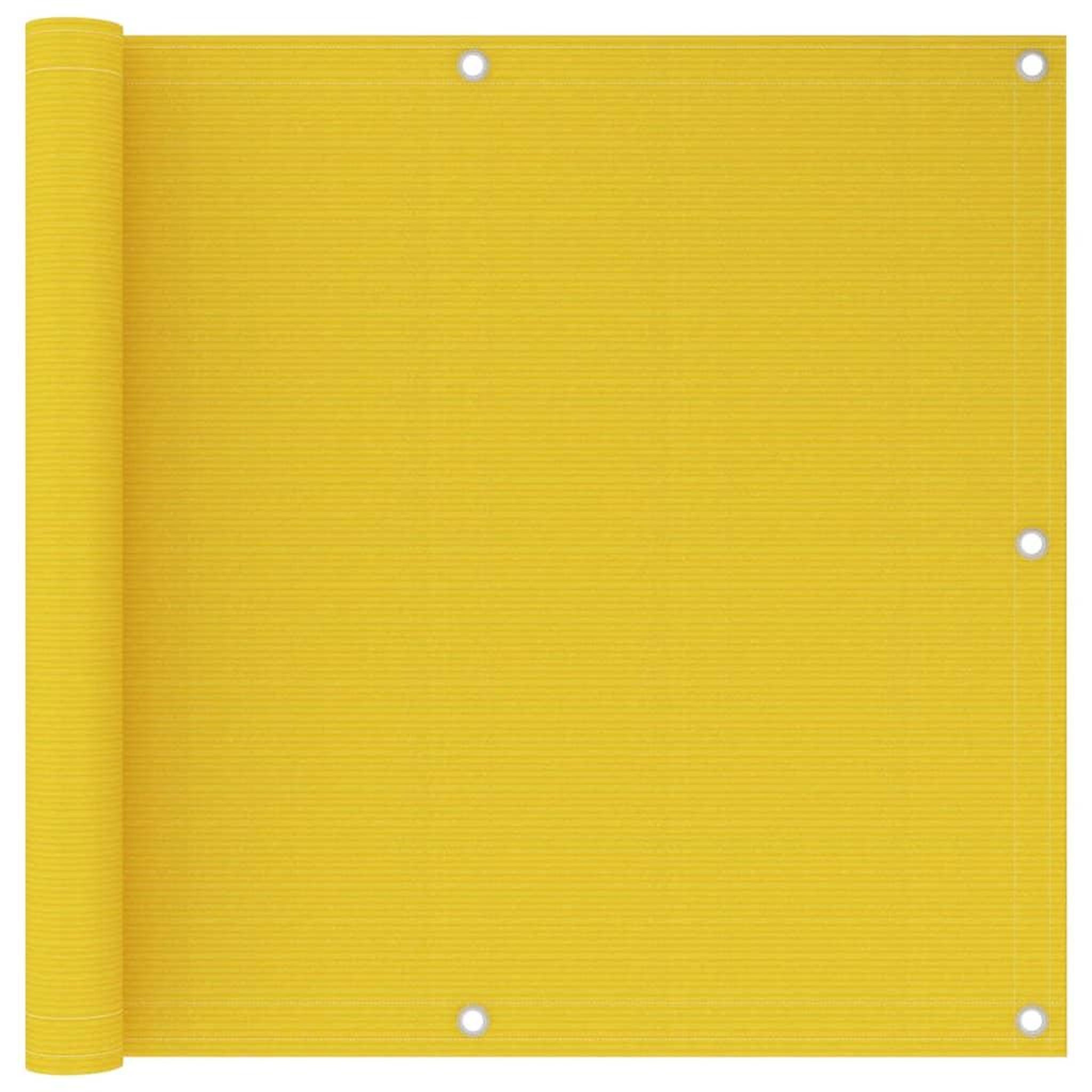 Voir la diapositive 1 : VIDAXL Ecran de balcon Jaune 90x600 cm PEHD
