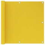 VIDAXL Ecran de balcon Jaune 90x600 cm PEHD