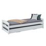 Voir la diapositive 1 : Paris Prix Lit Modulable en Bois  Octar  90x200cm Blanc