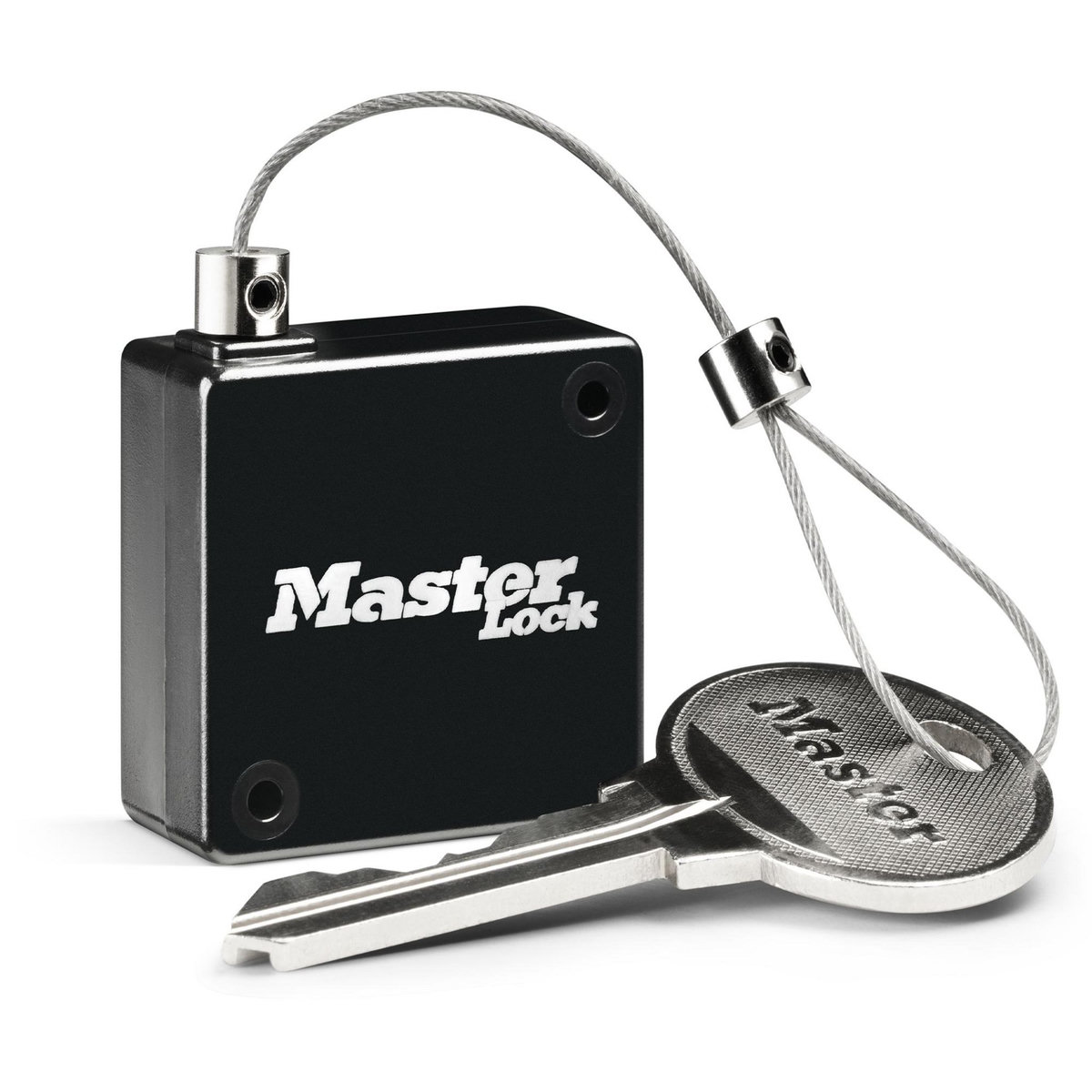 Master lock 5490EURD Câble rétractable pour ranger les clés dans les boîtes à clés, Jusqu'à 91 cm de long