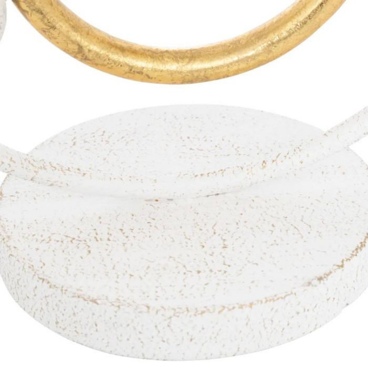 ATMOSPHERA Objet Déco Design en Métal  Rob  30cm Blanc