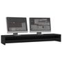 Voir la diapositive 3 : VIDAXL Support de moniteur Noir 100x24x13 cm Bois d ingénierie